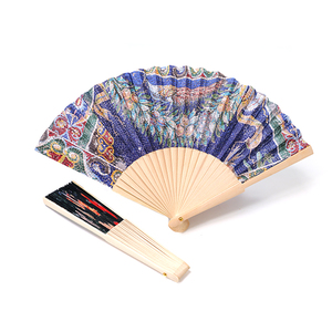 Éventail pliant portable en soie de bambou style <span class=keywords><strong>japonais</strong></span>, personnalisable avec logo, commande en gros, souvenir, cadeau de bienvenue, entreprise - Product Image 4