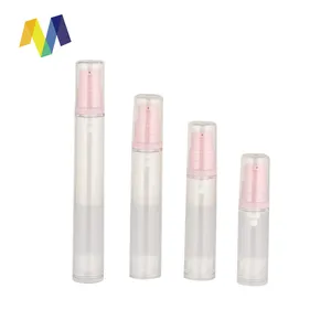 원통형 5ML 10ML 15ML 핑크 컬러 스프레이 펌프 도매 향수병 AS 12ml 에어리스 펌프 병