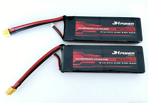 Аккумулятор LiPo Juhai 2S 7.4V 120C 8000mAh: Высокопроизводительная энергия для FPV-дронов, радиоуправляемых машин и моделей лодок - Product Image 2