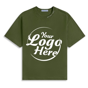 Heavyweight 100% Cotton Crewneck Tee for Men Anti-Shrink Quick Dry Breathable Summer 3D Pattern Custom Label T-Shirt - Product Image 2