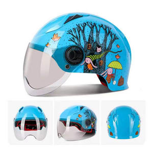 Casques de moto et de vélo à visage intégral avec impression de dessins animés mignons de premier ordre - Product Image 2