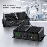Nueva Computadora Industrial Resistente sin Ventilador, Intel Core Ultra 7 150U DDR5 con 8 COM, 3 LAN, Pantalla Triple para Máquinas Expendedoras