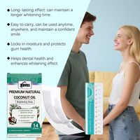 Tiras Blanqueadoras Dentales con Aceite de Coco, Cuidado Dental Suave, Eliminación de Manchas, Ilumina y Blanquea la Sonrisa, Disponible al por Mayor