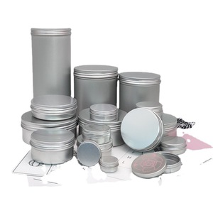 Cajas de aluminio para cremas cosméticas, ungüentos, cera para el cabello, almacenamiento de té, de 5g a 1000g, envases redondos reciclables - Product Image 4