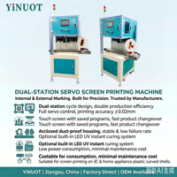 Nueva Impresora Automática de Doble Estación Multicolor con Servomotor para Paneles de Electrodomésticos, Tubos y Etiquetas, Compatible con Inyección