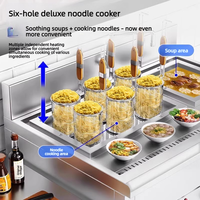 Cuiseur à nouilles électrique professionnel en acier inoxydable, machine de cuisson pour restaurants, nouilles, raviolis, malatang, soupes et services de restauration