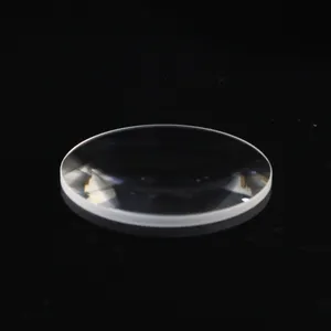 Lente de vidro óptico 4mm, pequeno, barato, plano de plástico, lente convexo