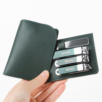 Kit d'outils de manucure et pédicure professionnels portables et durables, 4/10 pièces, en acier au carbone de qualité supérieure, avec boîte pour coupe-ongles