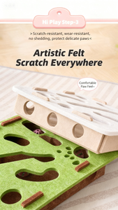 Kotak penyimpan mainan artefak dapat dimiringkan dengan lubang labirin kucing peliharaan klasik berbentuk kotak yang ramah lingkungan - Product Image 5