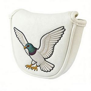 Ventes directes usine : Housse de tête de club de <span class=keywords><strong>golf</strong></span> en cuir PU magnétique avec logo et motif personnalisés pour Driver, Fairway, Hybride, Bois, Fer, Blade, Mallet, Putter - Product Image 1