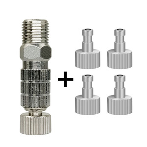 Connecteur pneumatique pour aérographe, en aluminium, débit réglable 2-15psi, pour la peinture artistique - Product Image 2