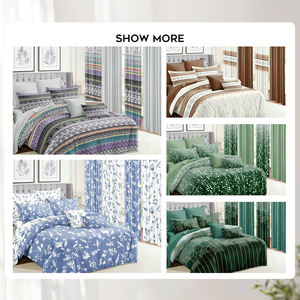 Ensemble <span class=keywords><strong>de</strong></span> Literie et <span class=keywords><strong>Rideaux</strong></span> Assortis Imprimés en Usine pour Collection Maison Abordable - Product Image 2