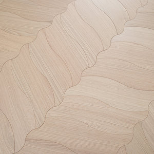 Suelo de Parqué de Madera de Teca Multicapa de 14 mm, Grado AB, Cepillado, Antideslizante, de Bajo Mantenimiento, Personalizable, con Certificación FSC, para Edificios de Oficinas - Product Image 1