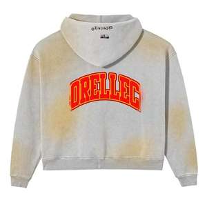 Chất lượng cao DTG in đau khổ mặt trời phai màu Zip Up Hoodies biểu tượng tùy chỉnh trọng lượng nặng 100% cotton nam Streetwear dây kéo áo - Product Image 3