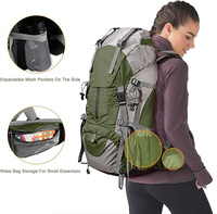Sac à dos de randonnée imperméable de grande capacité, de haute qualité et très vendu, pour le camping, la randonnée en montagne et les trekking, avec housse de pluie