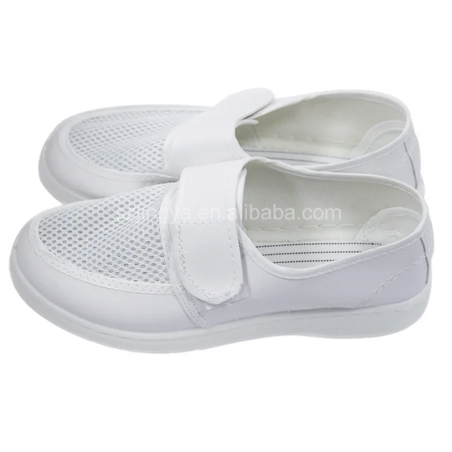 Factory PU Sole Cleanroom ESD Antistatic Steel Toe Safety Shoes Unisex All Season for Work