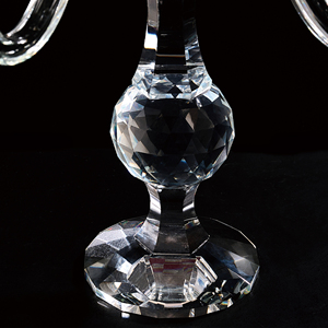 Candelabro de cristal de boda, botella de vidrio, portavelas de cristal, tubos de vidrio de acero inoxidable para candelabros - Product Image 5