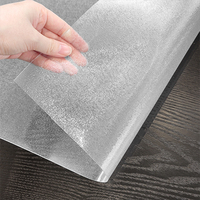 Nappe transparente imperméable et durable en PVC souple pour table de chambre et table de bureau