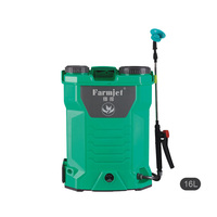 Alat Semprot Pertanian Farmjet Knapsack dengan Baterai Lithium 16L / 18L / 20L Pompa Ganda Isi Ulang untuk Penyemprot Elektrik Pertanian