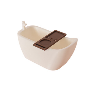 <span class=keywords><strong>Miniature</strong></span> de maison de poupée, modèle de baignoire de simulation, accessoires de jeu de rôle pour salle de bain, décorations - Product Image 1