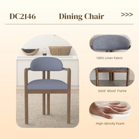 Chaise de salle à manger en tissu de style nordique, design simple et moderne, luxe léger, pour appartement, villa, bureau à domicile, restaurant