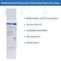 Medidor de Energía Inteligente Trifásico RS485 MODBUS RTU 600A de Alta Precisión Clase 0.5, Medidor de Energía para Riel DIN para Carga de Vehículos Eléctricos, Energía Solar Fotovoltaica, CE