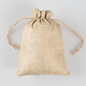 Personalized Burlap Hessian Jute Drawstring Bags for Christmas Wedding Party Favor <strong>Seed</strong> Jewelry Craft Dust Burlap Pouch Logo - Product Image 2