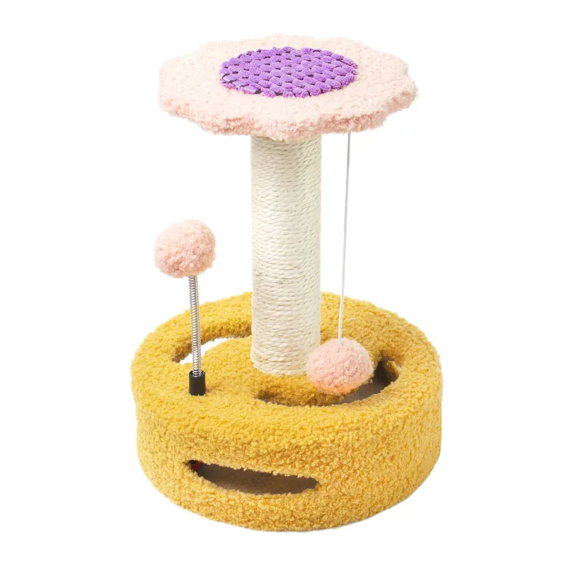 Esplosivo Premium Cute Sun Flower Cat Scratching Tree Cat Climbing Frame