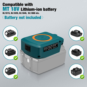 Estación de carga rápida inalámbrica para paquete de batería de iones de litio de 18V Adaptador de <span class=keywords><strong>cargador</strong></span> BL1860B para DCB200B - Product Image 4