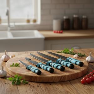 Cuchillo de Pesca, Cuchillo de Supervivencia para Camping, Hoja de Acero Inoxidable, Punta Recta, Mango de Plástico, Longitud Total 2 mm de Grosor - Product Image 6