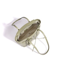Nouveau sac fourre-tout en cuir véritable imperméable de couleur unie pour femmes - Sac à bandoulière décontracté polyvalent haut de gamme avec fermeture éclair de marque de luxe