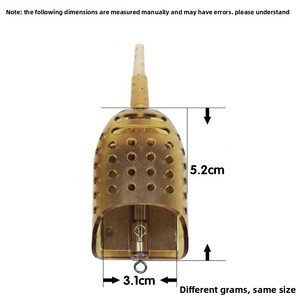 Feide Bait Cage, mangeoire de pêche de type européen en forme de bateau, dispositif d'engraisement au sol, lestée par plomb, extra-large, en plastique et fer - Product Image 2