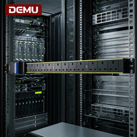PDU de Rack 1U, 12 Vías, Estándar Británico BS1363, Trifásico, 380V, 63A, Chint, 3P MCB L1 L2 L3, Balanceado, 41KW, para Gabinete de Servidores, UKCA