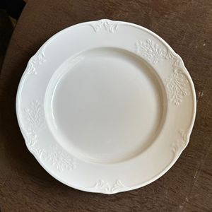 Châu Âu cứu trợ khuôn mẫu gốm bữ<span class=keywords><strong>a</strong></span> ăn tối tấm Retro ren trắng gốm bộ đồ ăn cho nhà hàng - Product Image 5