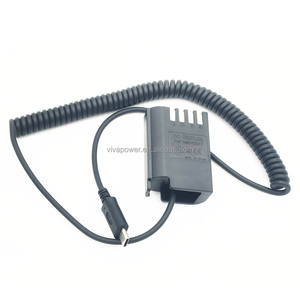 Cable de resorte DCC12 DCC17 9V PD, batería ficticia de 21/30 cm para Lumix G9, para cámara Lumix G9, GH4, <span class=keywords><strong>GH5</strong></span>, <span class=keywords><strong>GH5S</strong></span>, GH6, para cámara de 12 V, para cámara Lumix G9, 2, 2, 3, 4, 2, 2, 3 - Product Image 4