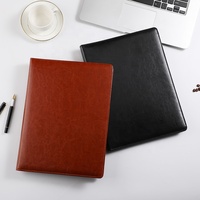 Carpeta multifuncional con calculadora de 12 dígitos, 8 dígitos, logo a4, suministros de oficina, carpeta de cuero, venta al por mayor