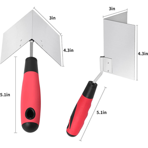 Công Nghiệp Tự Làm Thép Không Gỉ Thạch Cao Trowel Gương Đánh Bóng Góc Bên Phải Góc Bull Mũi Cho Xây Dựng Xây Dựng - Product Image 4