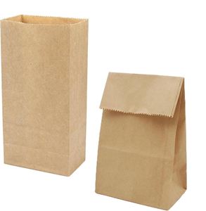 Cheap Custom Printed Food Grade Brown Kraft <b>Biodegradable</b> <b>Paper</b> Bags Handle for Bread Sandwich Milk Sushi Jelly-Custom Color - Product Image 1