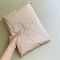 Bolsa de Envío de Polietileno Mate en Tono Nude al por Mayor, con Logotipo Impreso Personalizado, para Mensajería y Entrega Exprés, de Fábrica, 0.5 Mil de Grosor, Impresión Serigráfica
