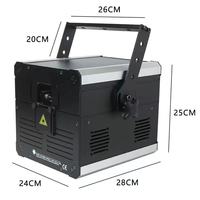 Redsun 2W/3W/5W/10W Projecteur laser dynamique pleine couleur avec contrôle Bluetooth DMX512/activation sonore pour utilisation en club, mariage, scène