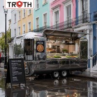 Camion de restauration mobile personnalisé Truth, cuisine entièrement équipée, remorque personnalisable pour hamburgers, pizzas, café et traiteur extérieur