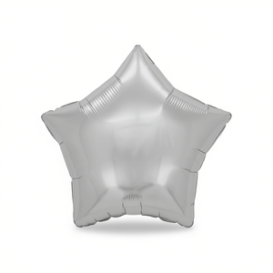 Globo de Estrella Metalizado Plateado de 19 Pulgadas para Fiestas, Decoraciones de Cumpleaños - Product Image 2