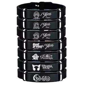 Pulseras de Silicona con Baño de Rodio del Anime <span class=keywords><strong>BanG</strong></span> <span class=keywords><strong>Dream</strong></span> MyGO, Brazaletes de Tomori Takamatsu Anon Chihaya, Moda para Hombre y Mujer, Halloween - Product Image 1