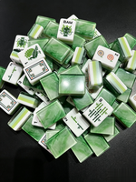 Tuiles de Mahjong Américain en Acrylique de Haute Qualité, Design Bicolore, 160 Pièces, 4 Couches, Émeraude, Écologiques