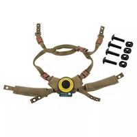 Système de suspension de casque réglable en nylon, durable et lavable, sangles de mentonnière tactiques pour casque