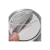 Étiquettes BOPP circulaires double couche de qualité supérieure, autocollants personnalisés imperméables et détachables pour pots cosmétiques