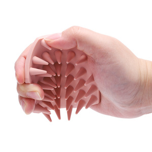 Full Pure Silicone Octagon Shampoo <b>Brush</b> Manual Massage Comb <b>Scalp</b> Cleaner - Product Image 4