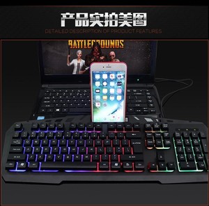 <span class=keywords><strong>Clavier</strong></span> de jeu mécanique filaire à rétroéclairage RVB haute performance à bas prix avec pavé <span class=keywords><strong>numérique</strong></span> et <span class=keywords><strong>support</strong></span> de téléphone pour ordinateur portable/tablette - Product Image 6