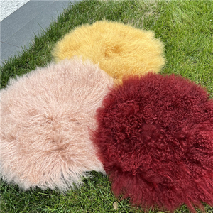 Manta de Piel de Oveja Natural para Sofá, Ideal para Fotografía de Bebés - Product Image 6