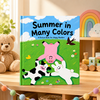 Impression personnalisée de livres d'images pour enfants, reliure parfaite, couverture rigide, carton couché duplex, illustrations en couleur pour la maternelle